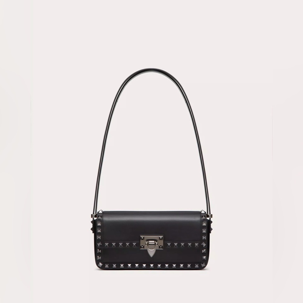 Valentino ROCKSTUD23 E/W SMOOTH CALFSKIN SHOULDER BAG